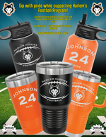 Load image into Gallery viewer, Harlem Football 20 oz. Vacuum Insulated Travel Mug
