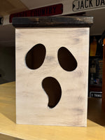 Load image into Gallery viewer, Large Wooden Halloween Lanterns – Ghost, Pumpkin, or Frankenstein
