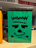 Load image into Gallery viewer, Large Wooden Halloween Lanterns – Ghost, Pumpkin, or Frankenstein
