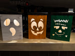 Load image into Gallery viewer, Large Wooden Halloween Lanterns – Ghost, Pumpkin, or Frankenstein
