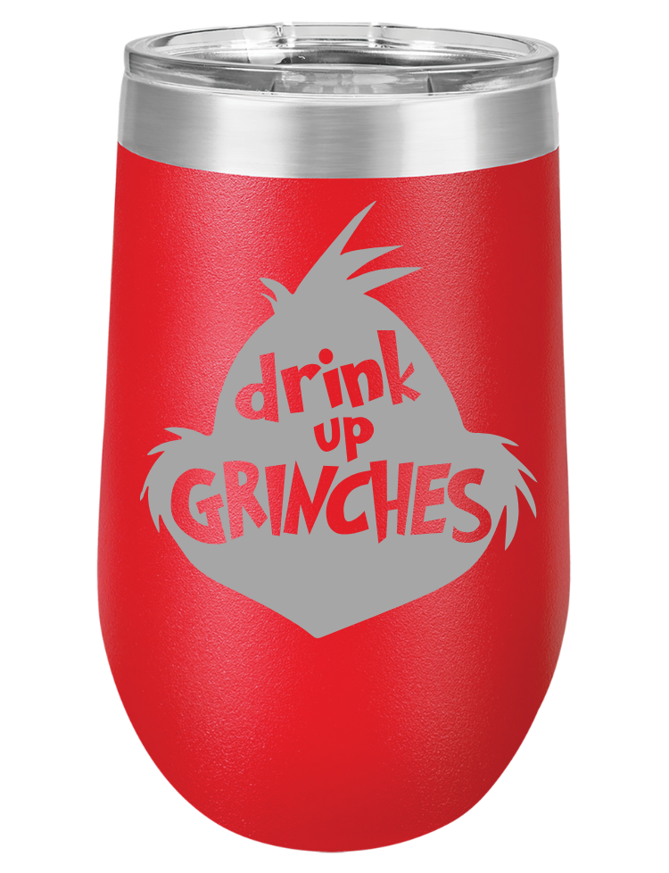 Grinch Themed Tumblers and Drink Holders