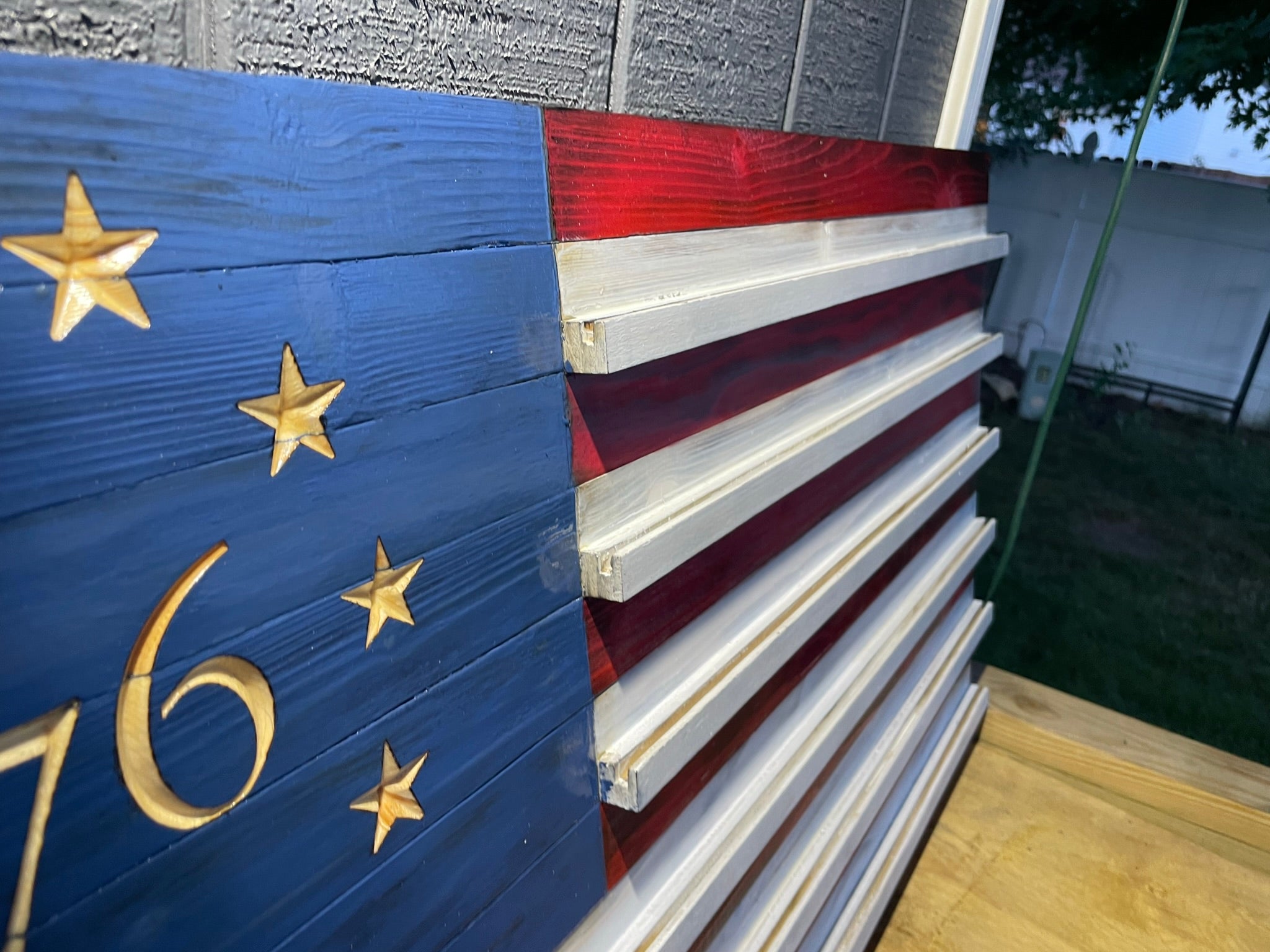 Challenge Coin Rustic Flags