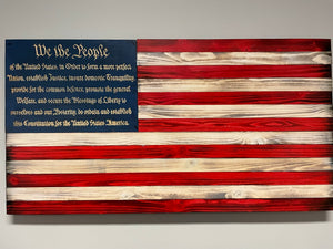 We the People Rustic US Flag