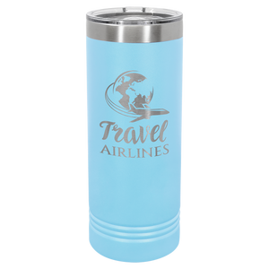 Polar Camel 22 oz. Skinny Tumbler with Slider Lid